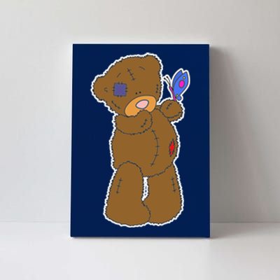 Cute Torn Teddy Bear Canvas