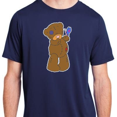 Cute Torn Teddy Bear Adult ChromaSoft Performance T-Shirt