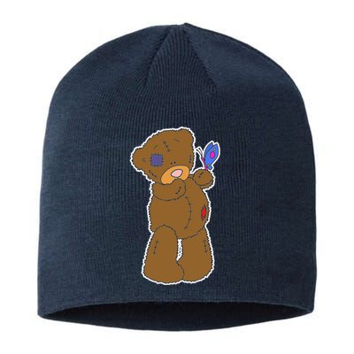 Cute Torn Teddy Bear Sustainable Beanie