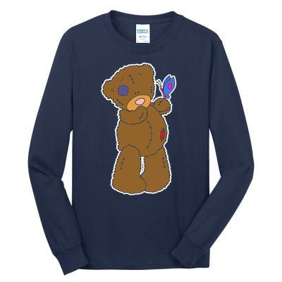 Cute Torn Teddy Bear Tall Long Sleeve T-Shirt