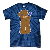 Cute Torn Teddy Bear Tie-Dye T-Shirt