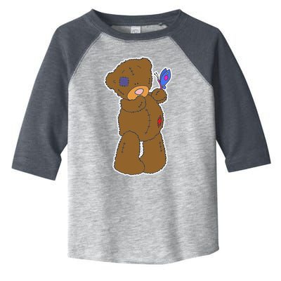 Cute Torn Teddy Bear Toddler Fine Jersey T-Shirt