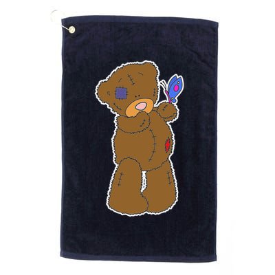 Cute Torn Teddy Bear Golf Towel