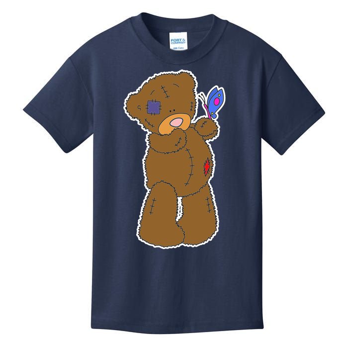 Cute Torn Teddy Bear Kids T-Shirt