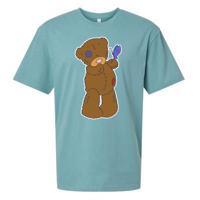 Cute Torn Teddy Bear Sueded Cloud Jersey T-Shirt