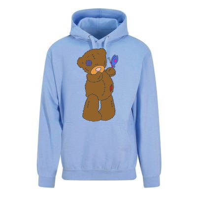 Cute Torn Teddy Bear Unisex Surf Hoodie