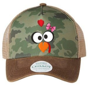 Cute Turkey Face Pink Bow Tie  Legacy Tie Dye Trucker Hat