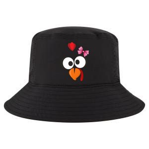 Cute Turkey Face Pink Bow Tie  Cool Comfort Performance Bucket Hat