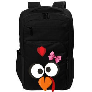 Cute Turkey Face Pink Bow Tie  Impact Tech Backpack