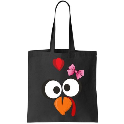 Cute Turkey Face Pink Bow Tie  Bag