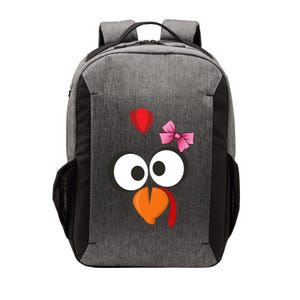 Cute Turkey Face Pink Bow Tie  Vector Backpack