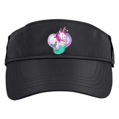 Cute Unicorn Mermaid Heart Adult Drive Performance Visor
