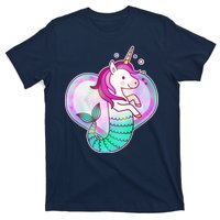 Cute Unicorn Mermaid Heart T-Shirt