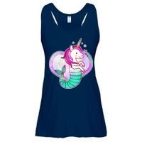 Cute Unicorn Mermaid Heart Ladies Essential Flowy Tank