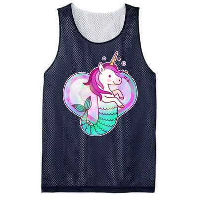 Cute Unicorn Mermaid Heart Mesh Reversible Basketball Jersey Tank