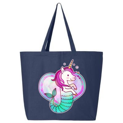 Cute Unicorn Mermaid Heart 25L Jumbo Tote