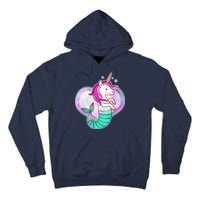 Cute Unicorn Mermaid Heart Tall Hoodie