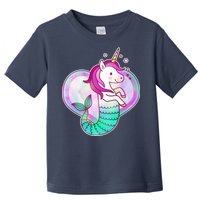 Cute Unicorn Mermaid Heart Toddler T-Shirt