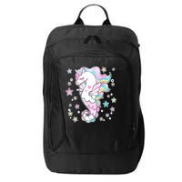 Cute Unicorn Seahorse Uni-Maid City Backpack