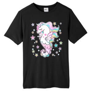 Cute Unicorn Seahorse Uni-Maid Tall Fusion ChromaSoft Performance T-Shirt