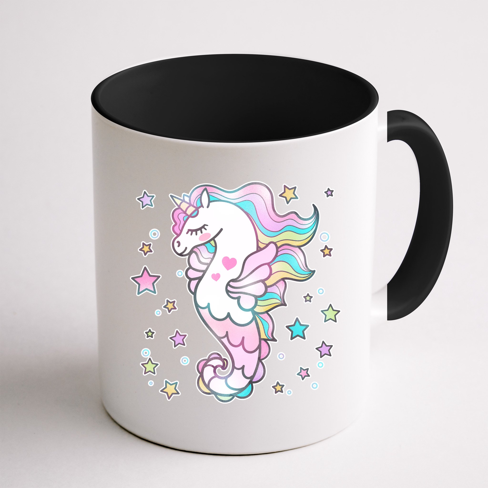 Cute Unicorn Seahorse Uni-Maid Mug