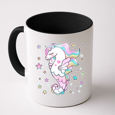 Cute Unicorn Seahorse Uni-Maid Mug