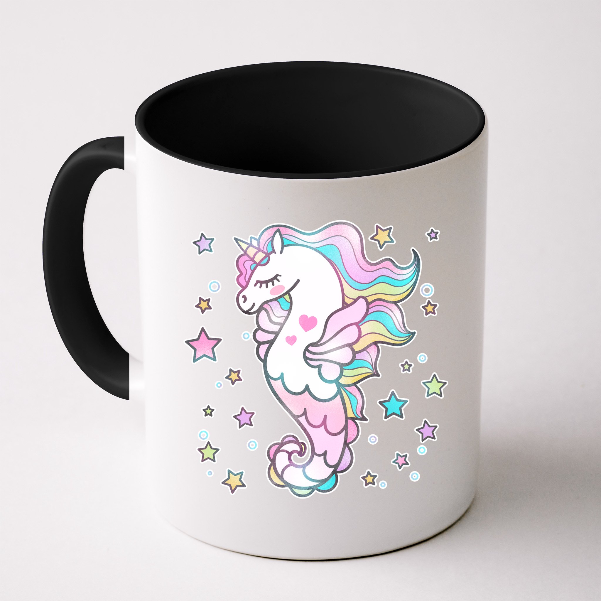 Cute Unicorn Seahorse Uni-Maid Mug