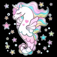 Cute Unicorn Seahorse Uni-Maid Mug