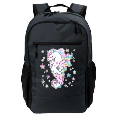 Cute Unicorn Seahorse Uni-Maid Daily Commute Backpack