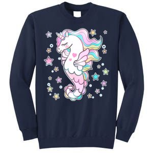 Cute Unicorn Seahorse Uni-Maid Tall Sweatshirt