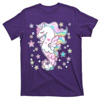 Cute Unicorn Seahorse Uni-Maid T-Shirt