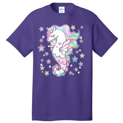 Cute Unicorn Seahorse Uni-Maid Tall T-Shirt