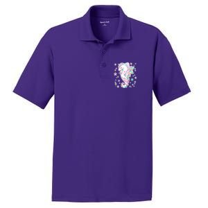 Cute Unicorn Seahorse Uni-Maid PosiCharge RacerMesh Polo