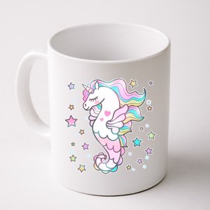 Cute Unicorn Seahorse Uni-Maid Coffee Mug