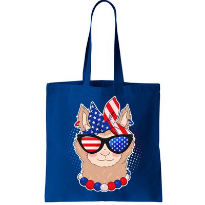 Cute USA Patriotic Llama Bag