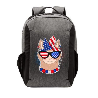 Cute USA Patriotic Llama Vector Backpack