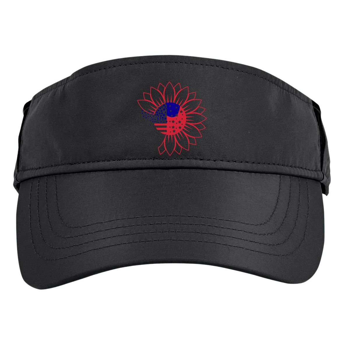 Cute USA Sunflower Flag Adult Drive Performance Visor