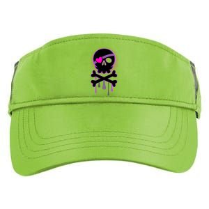 Cute Valentine Skull Eye Patch  Adult Drive Performance Visor