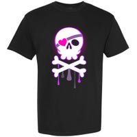 Cute Valentine Skull Eye Patch  Garment-Dyed Heavyweight T-Shirt