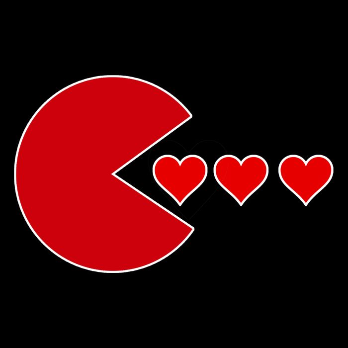 Cute Valentines Day Gamer Hear Retro Cooling Performance Crew T-Shirt