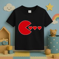 Cute Valentines Day Gamer Hear Retro Toddler T-Shirt