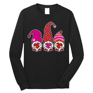 Cute Valentine's Day Gnomes Long Sleeve Shirt