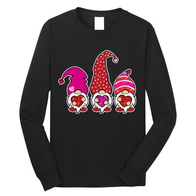 Cute Valentine's Day Gnomes Long Sleeve Shirt