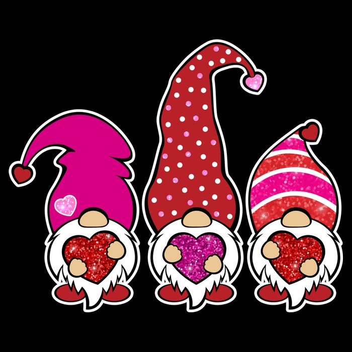 Cute Valentine's Day Gnomes 16 in Basic Backpack