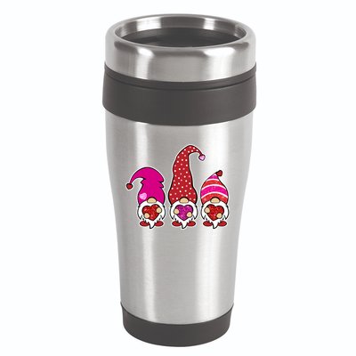 Cute Valentine's Day Gnomes 16oz Travel Tumbler