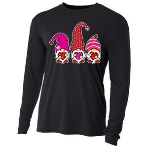 Cute Valentine's Day Gnomes Cooling Performance Long Sleeve Crew