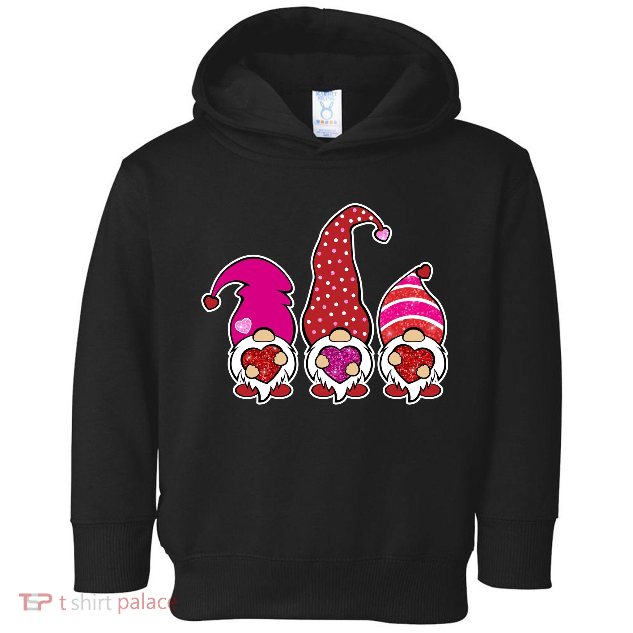 Cute Valentine's Day Gnomes Toddler Hoodie