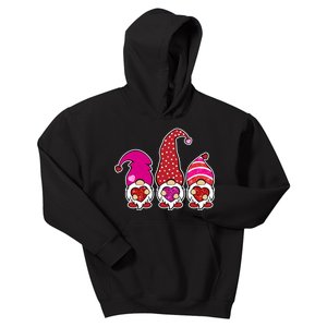 Cute Valentine's Day Gnomes Kids Hoodie