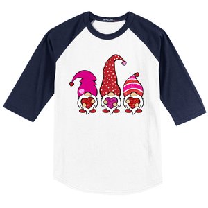 Cute Valentine's Day Gnomes Baseball Sleeve Shirt