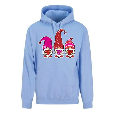 Cute Valentine's Day Gnomes Unisex Surf Hoodie